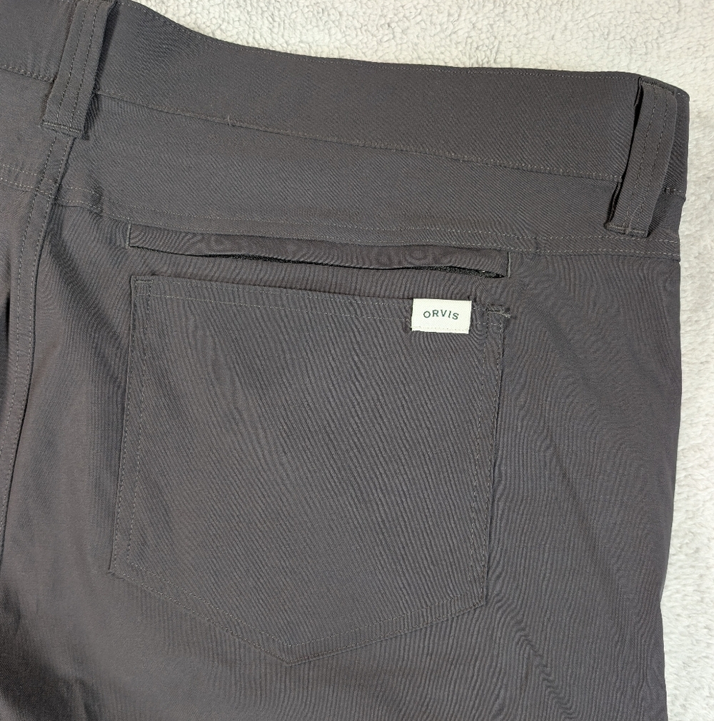 Orvis Tech Pants Mens 40x32 Gray Stretch Outdoor NWT - Picture 9 of 12